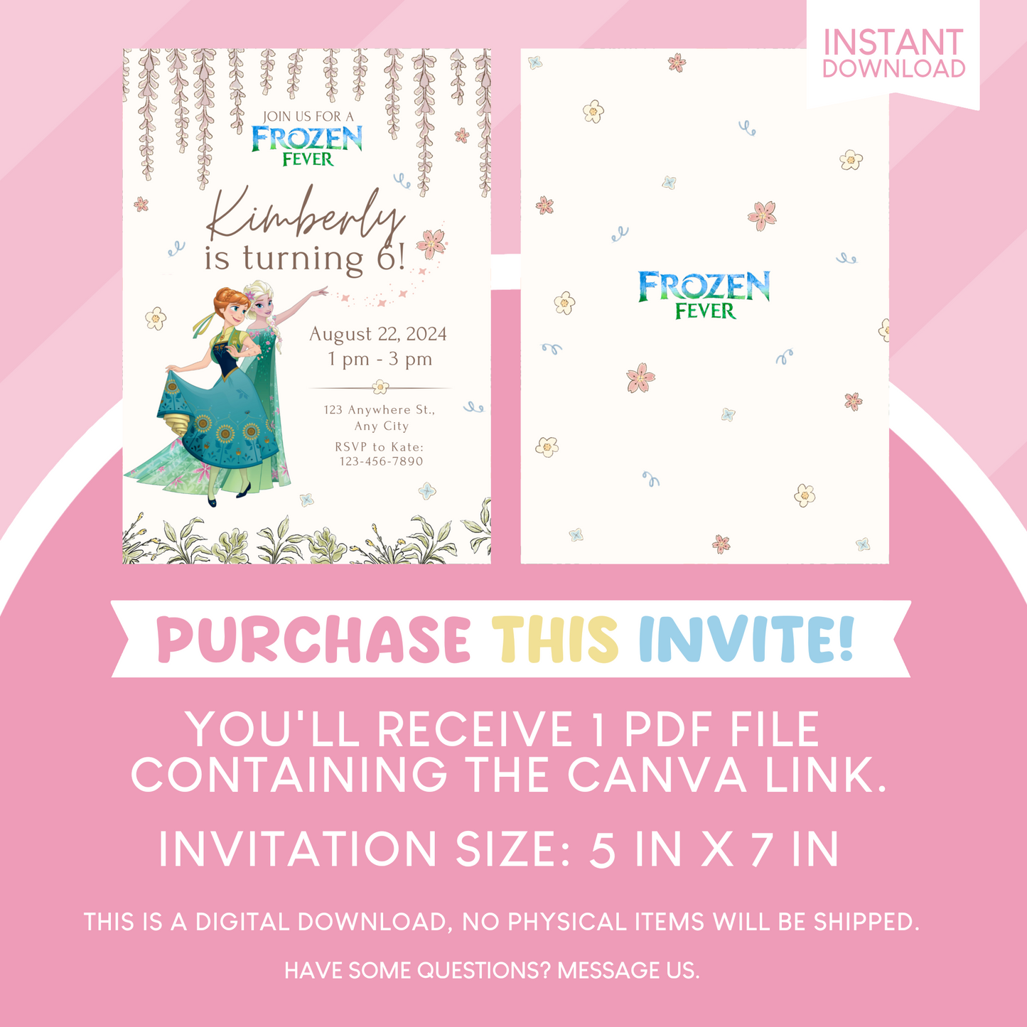 Frozen Birthday Party Invitation