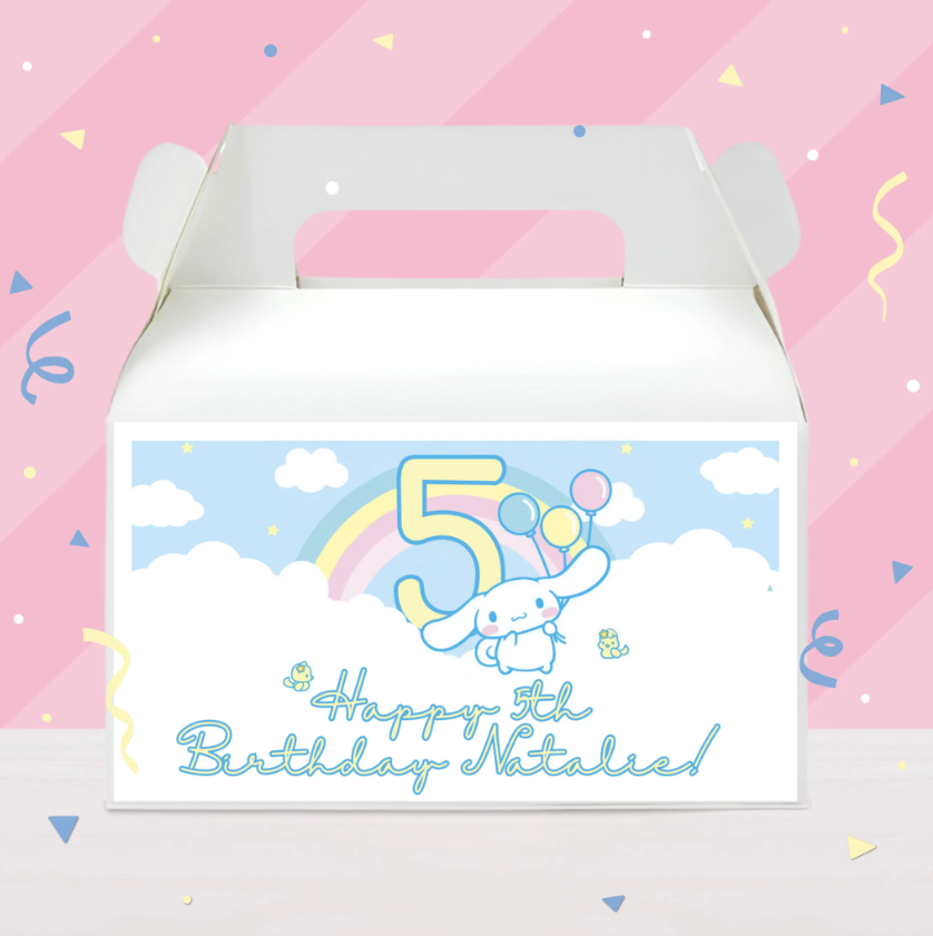 Cinnamoroll Birthday Party Gable Box