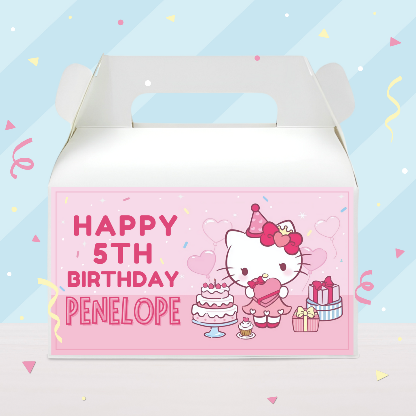 Hello Kitty Birthday Party Favor Gable Box