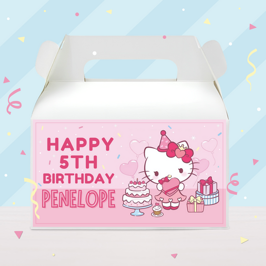 Hello Kitty Birthday Party Favor Gable Box