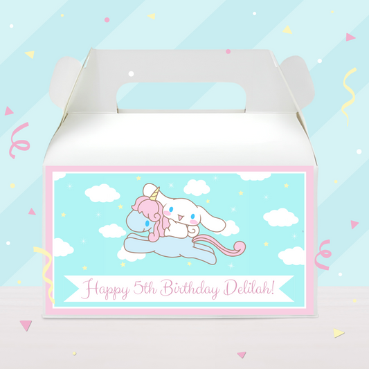 Cinnamoroll Birthday Party Gable Box