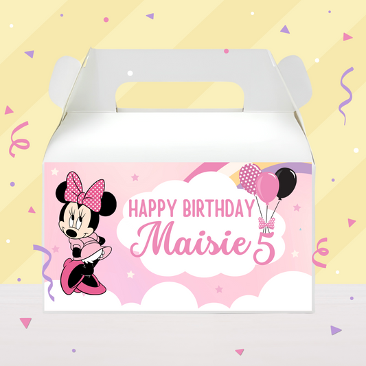 Minnie Mouse Clubhouse Birthday Party Gable Box