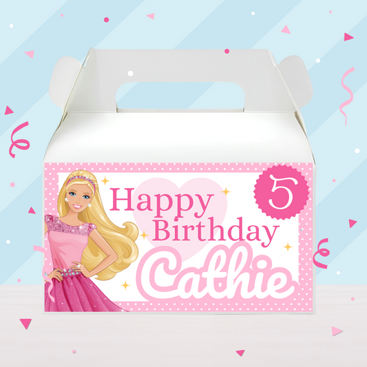 Barbie Birthday Party Gable Box