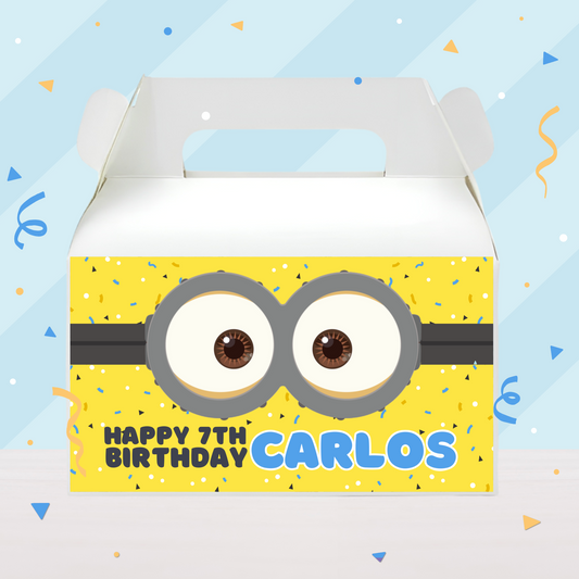 Minions Birthday Party Gable Box