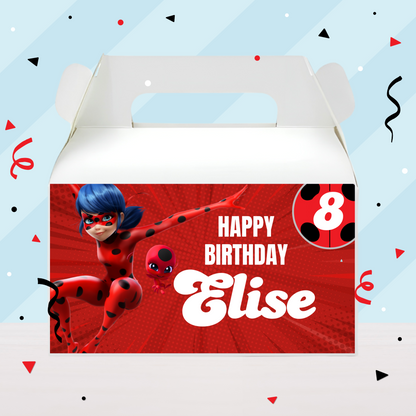 Miraculous Ladybug Birthday Party Gable Box