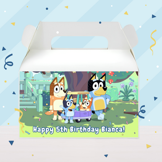 Bluey Birthday Party Gable Box