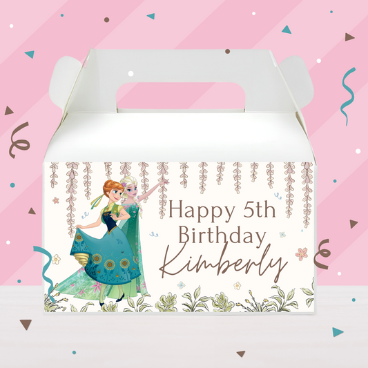 Frozen Birthday Party Gable Box