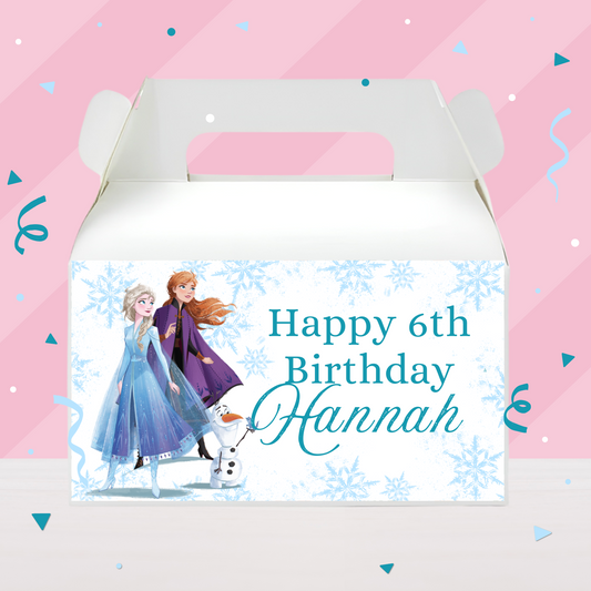 Frozen Birthday Party Gable Box