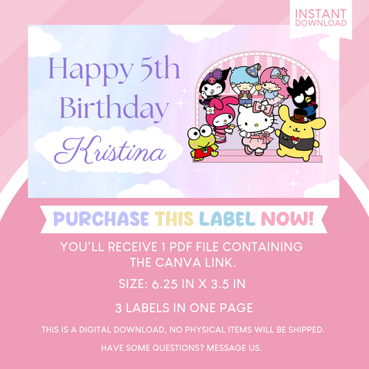 Sanrio Birthday Party Gable Box