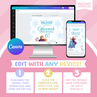 Frozen Birthday Party Invitation
