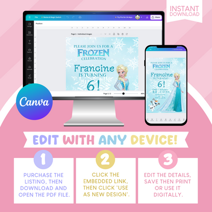 Frozen Birthday Party Invitation