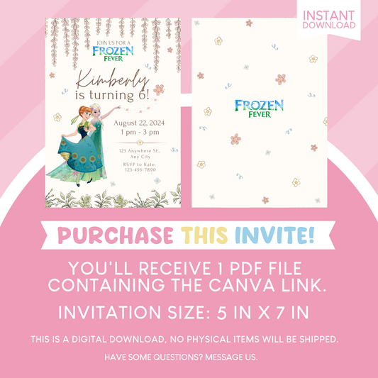 Frozen Birthday Party Invitation
