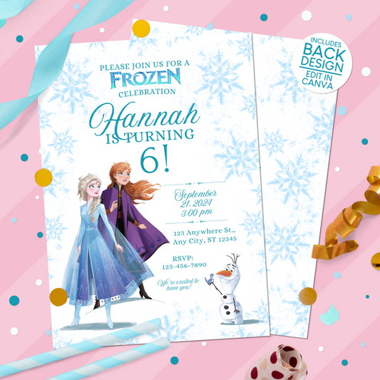 Frozen Birthday Party Invitation