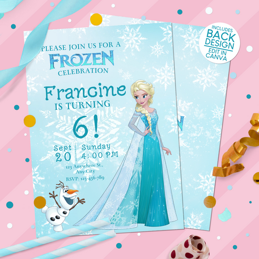 Frozen Birthday Party Invitation