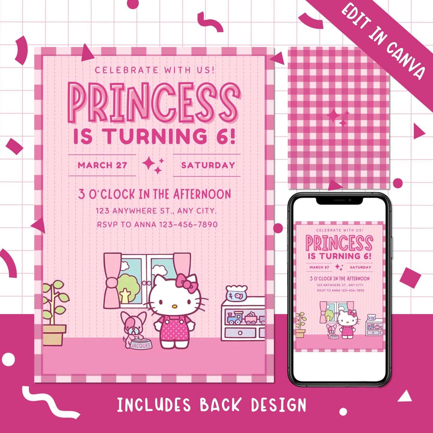 Hello Kitty Birthday Party Invites