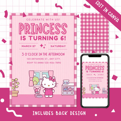 Hello Kitty Birthday Party Invites