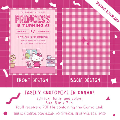 Hello Kitty Birthday Party Invites