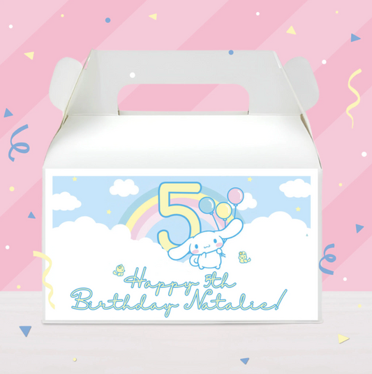 Cinnamoroll Birthday Party Gable Box