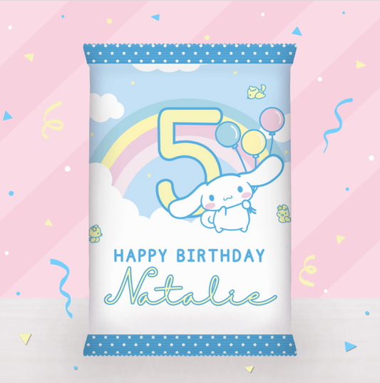 Cinnamoroll Birthday Party Favor Chip Bag
