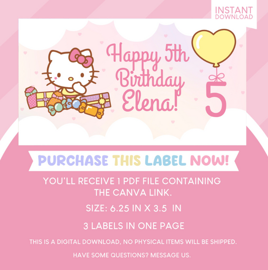 Hello Kitty Birthday Party Gable Box