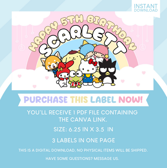 Sanrio Birthday Party Gable Box