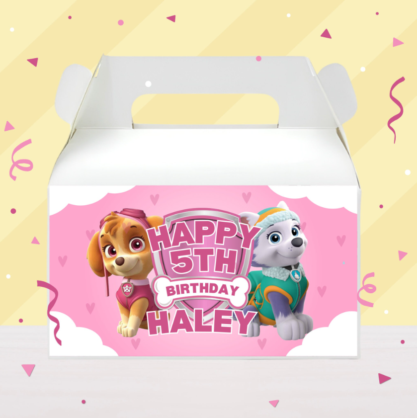 Paw Patrol Birthday Party Gable Box